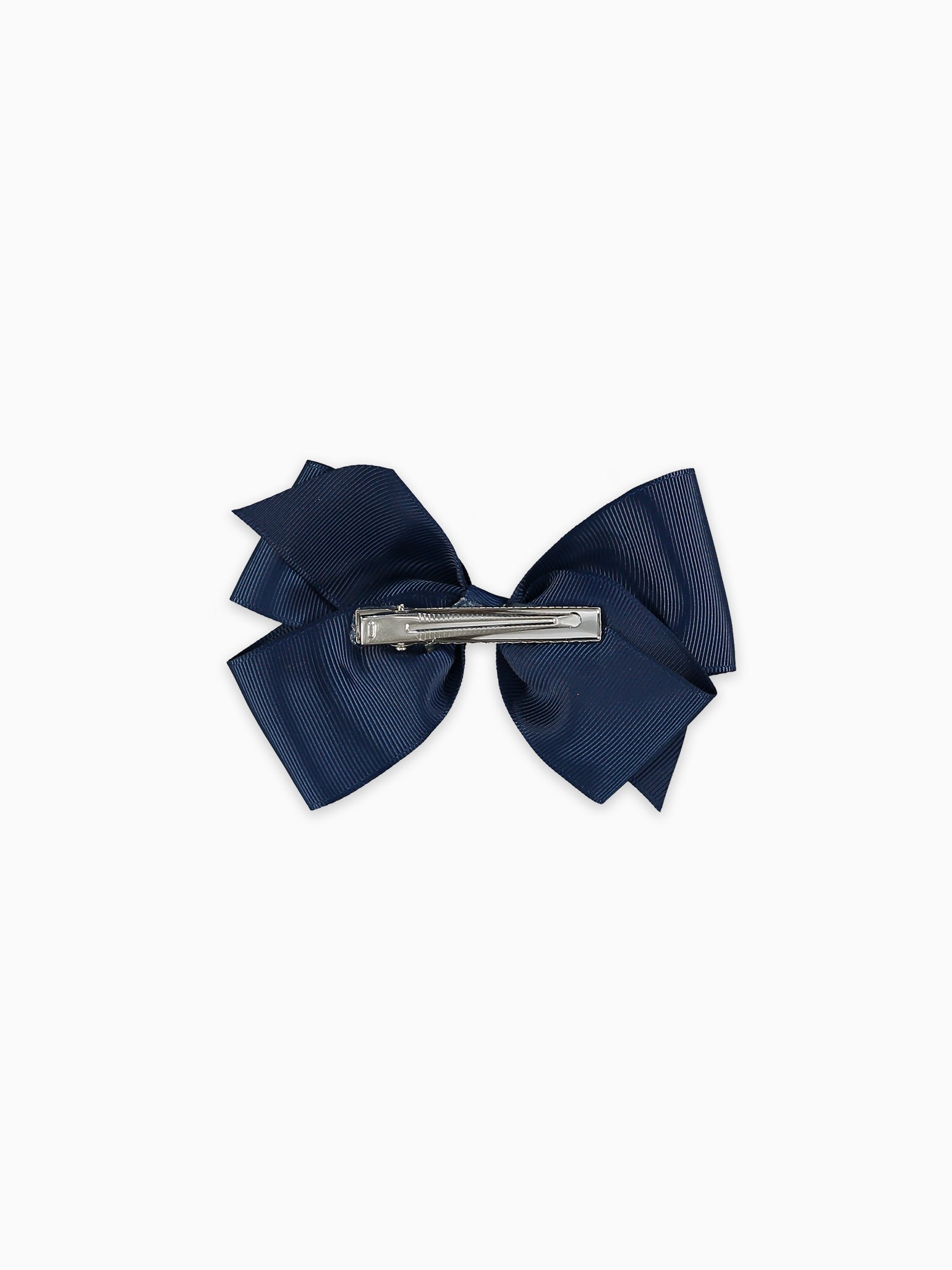 Navy Blue Big Bow Girl Clip