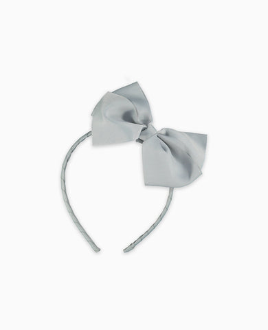 Light Grey Big Bow Girl Headband