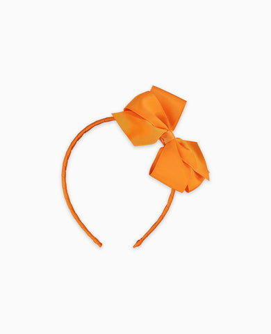 Orange Big Bow Girl Headband