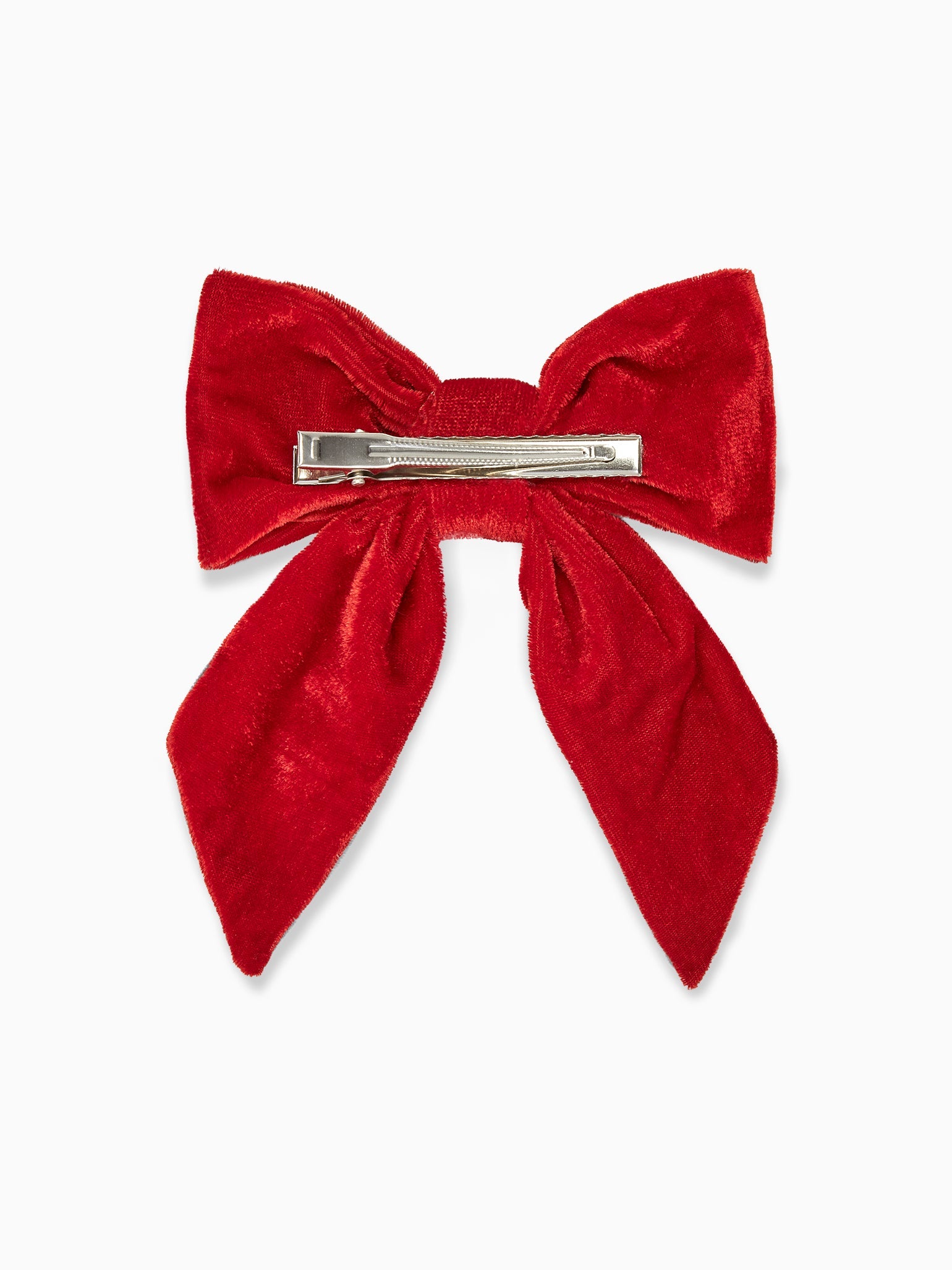 Red Big Velvet Bow Girl Clip