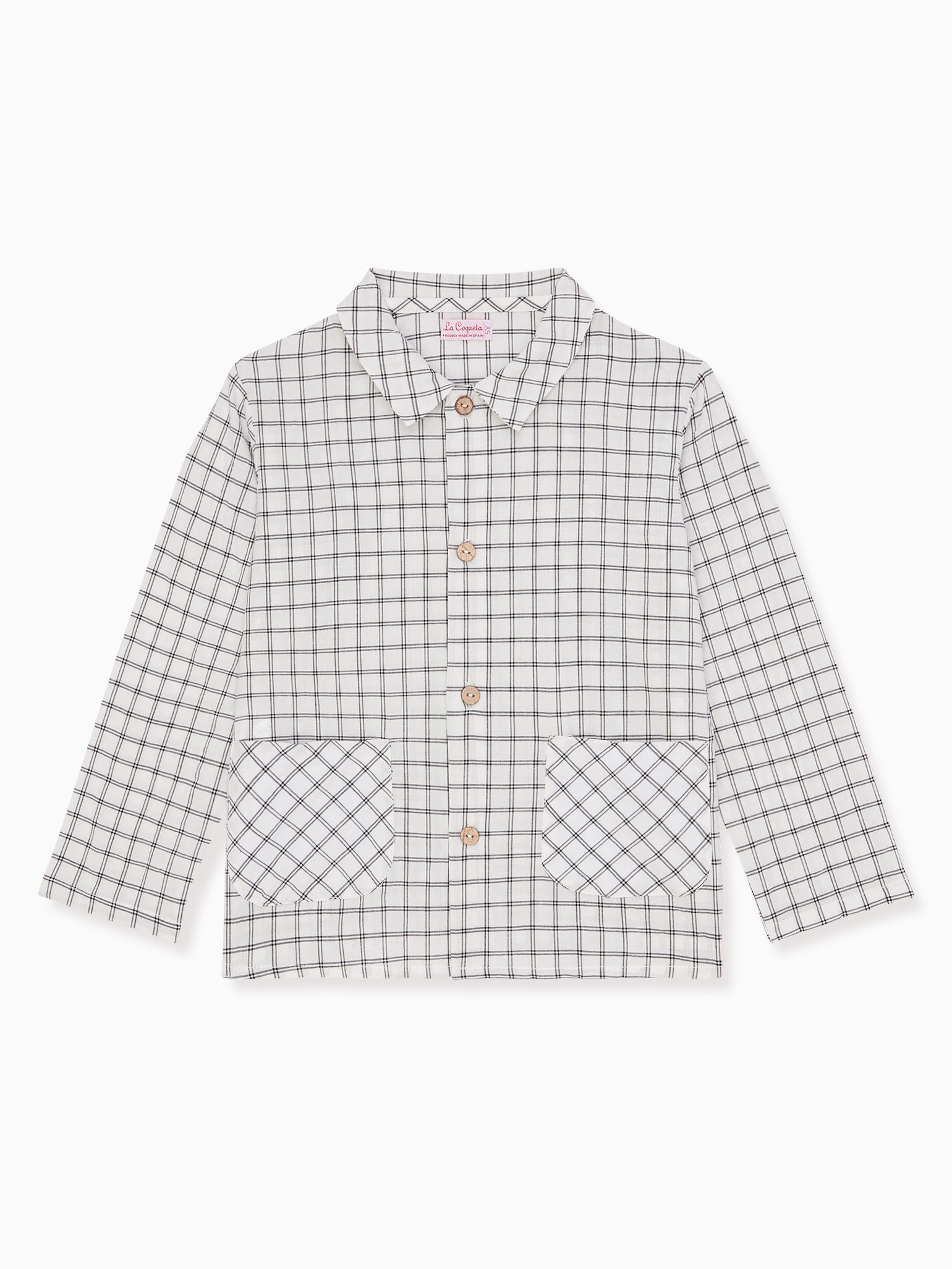 Black Check Priscila Boy Shirt