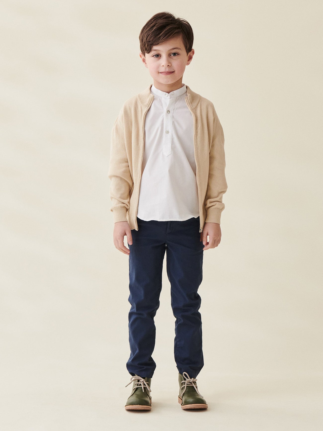 Navy Elio Boy Chinos