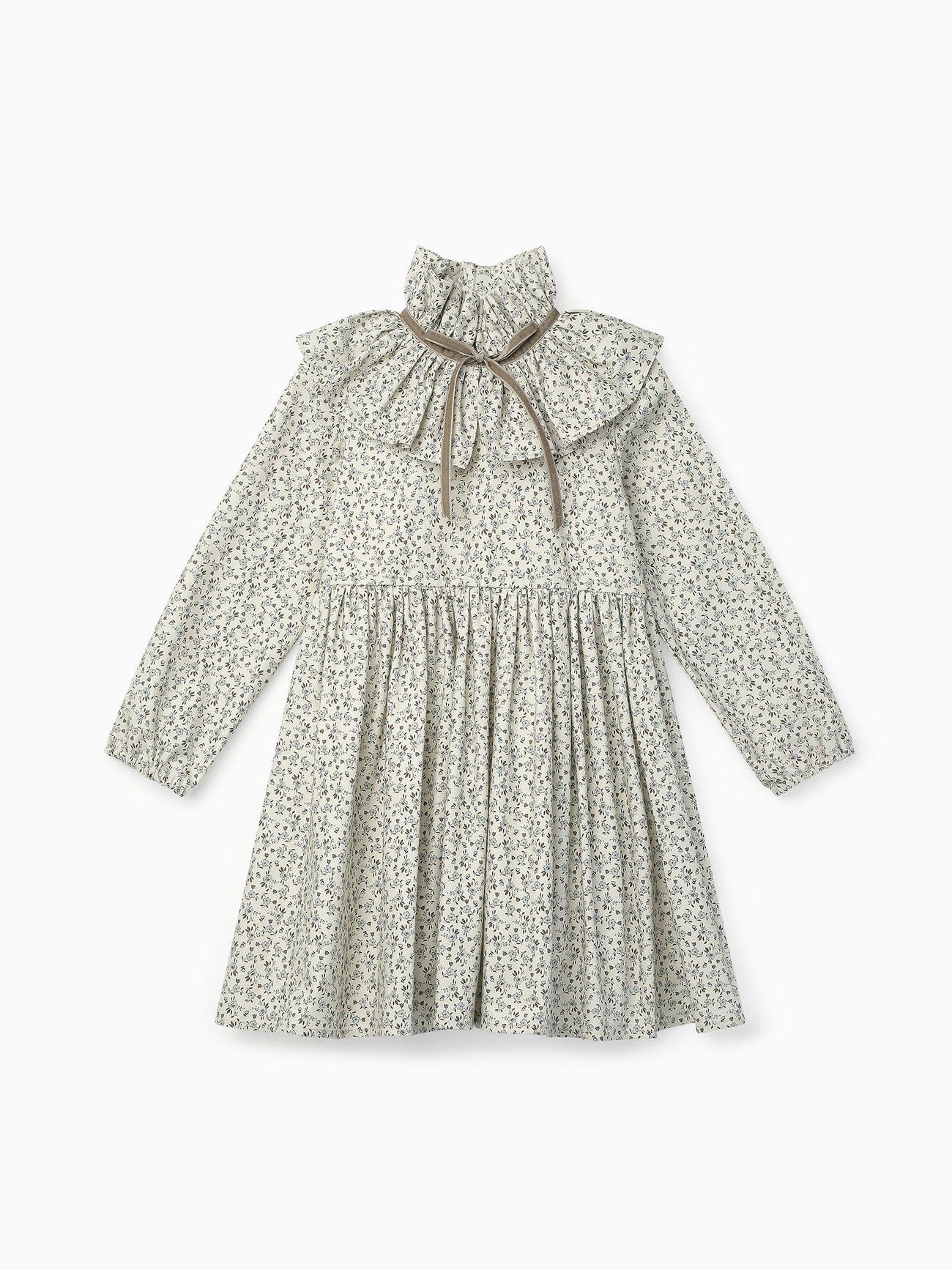 Taupe Floral Flora Girl Dress