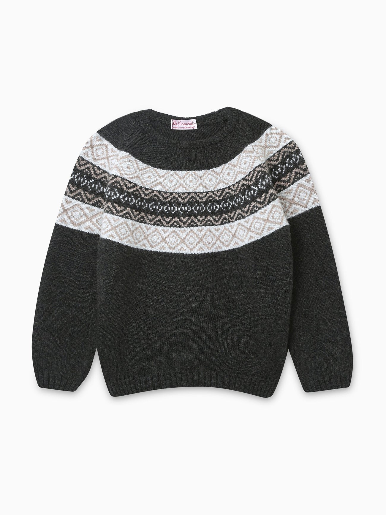 Dark Green Fonsi Fairisle Jumper