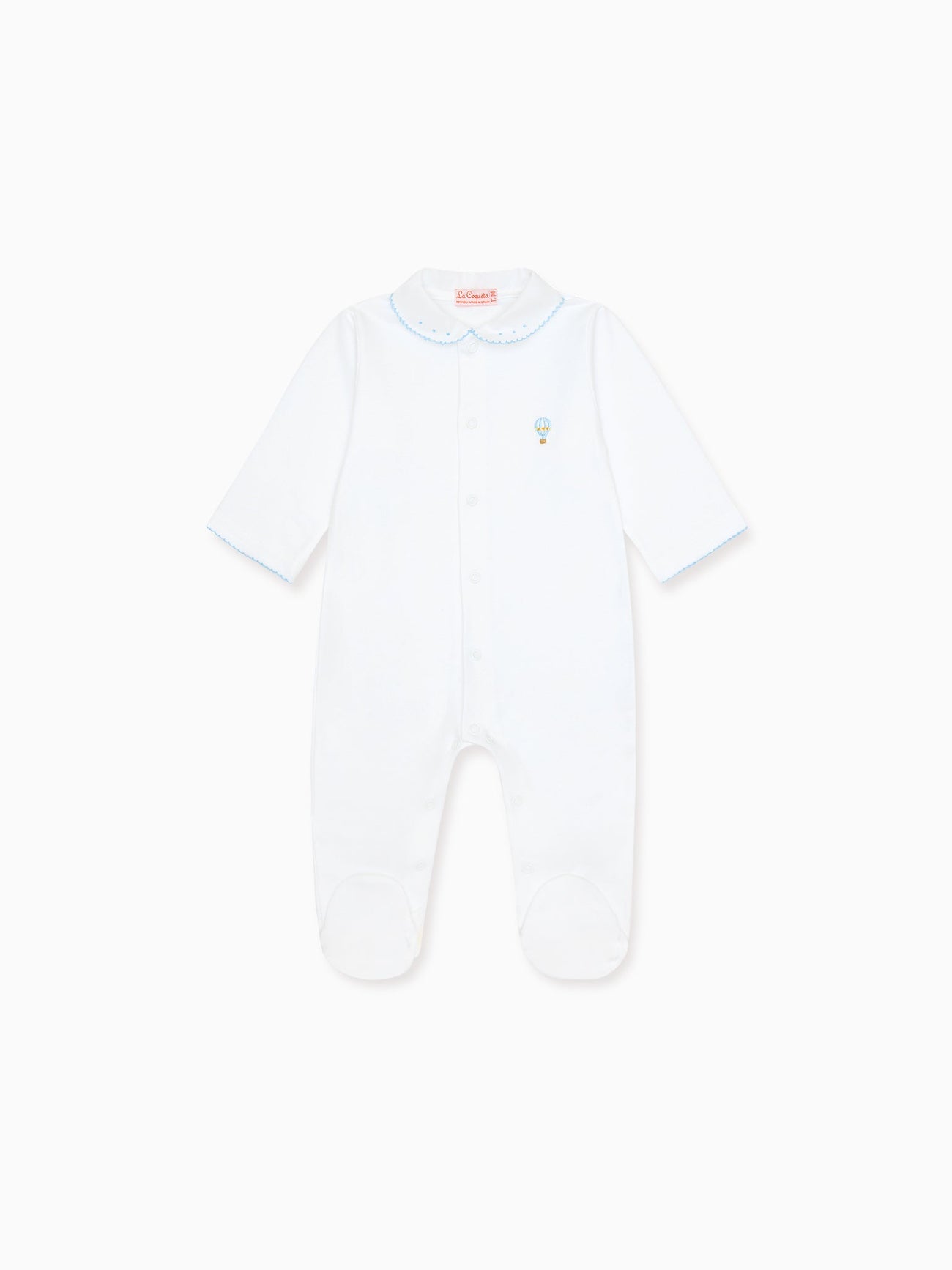 White Globo Balloon Baby Sleepsuit
