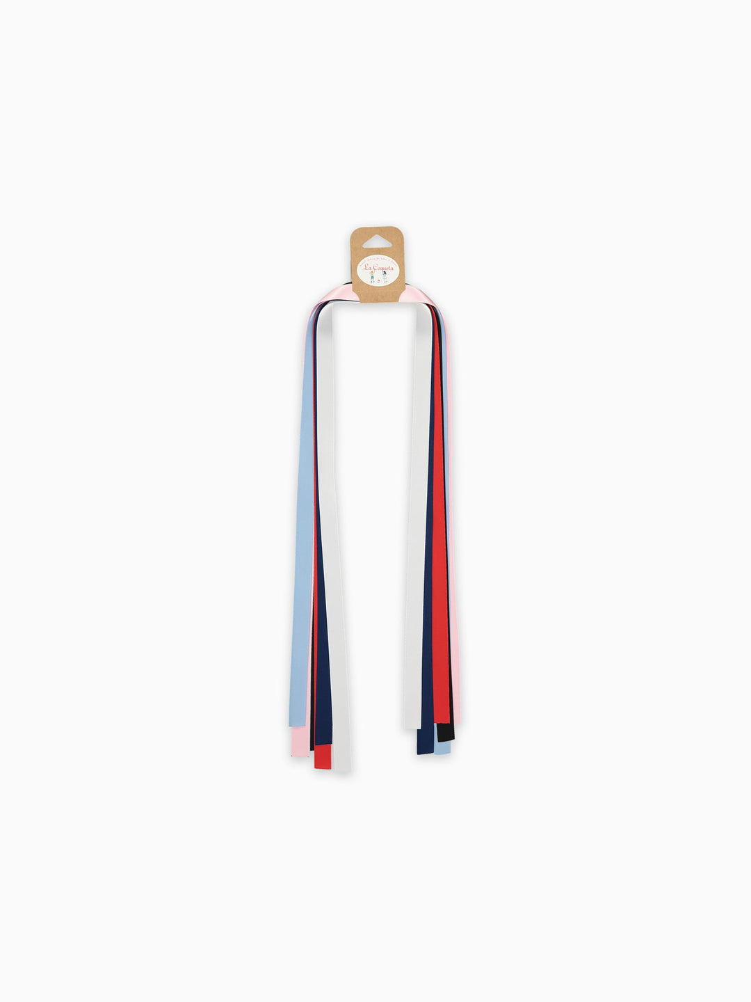 Multi Satin Girl Hair Ribbons Set 6 La Coqueta Kids