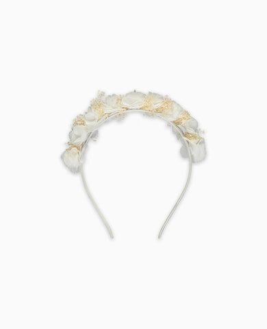 Ivory Iria Flower Girl Headband