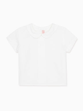 White Jazmin Baby Shirt