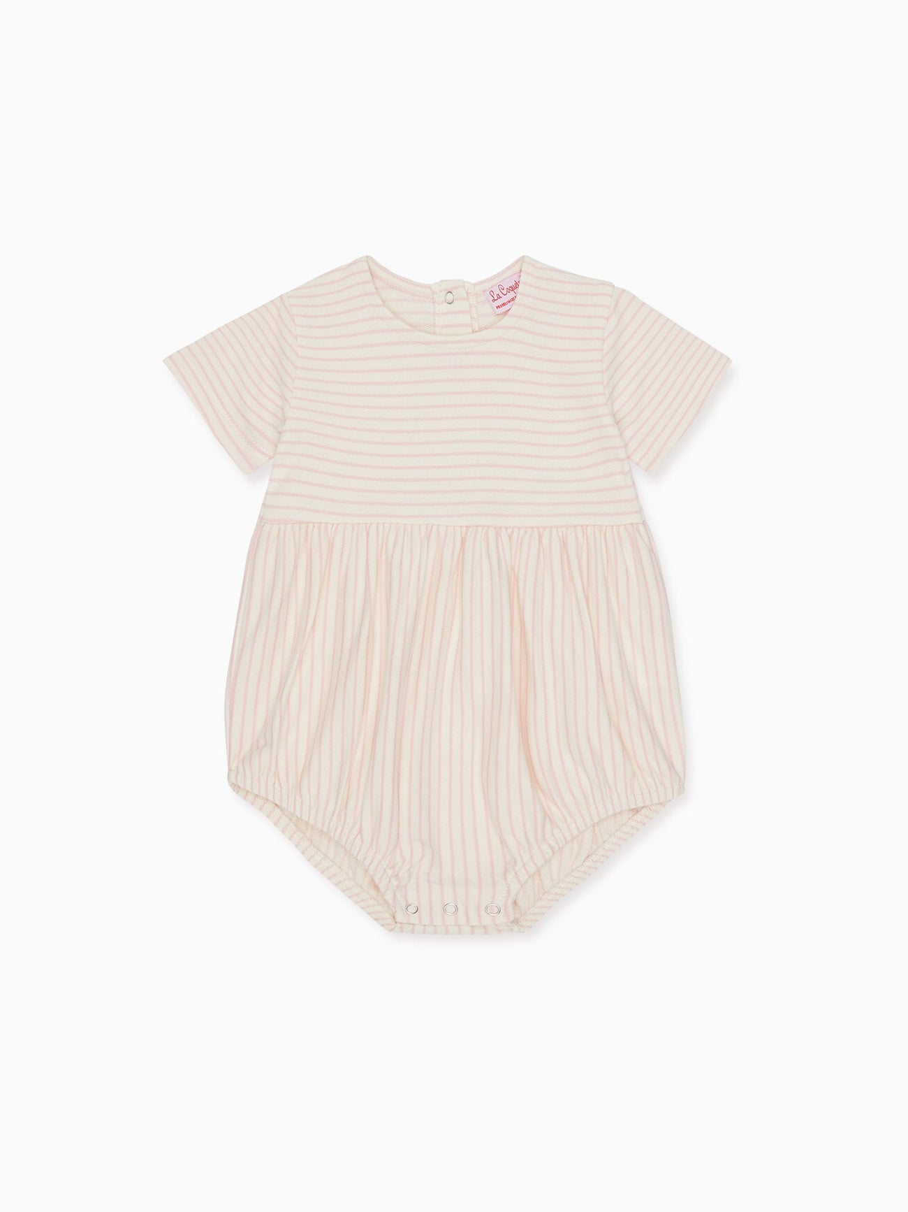 Dusty Pink Stripe Joanna Baby Girl Romper