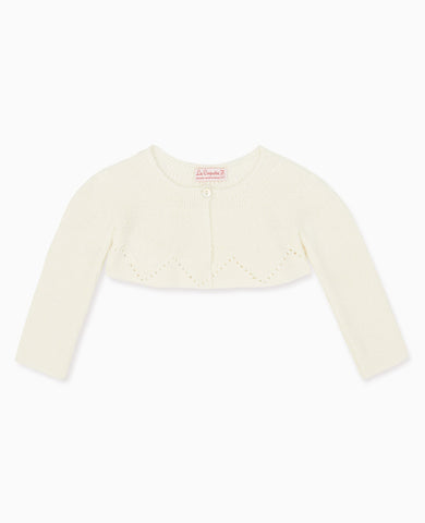 Ivory Linda Ceremony Baby Girl Cardigan