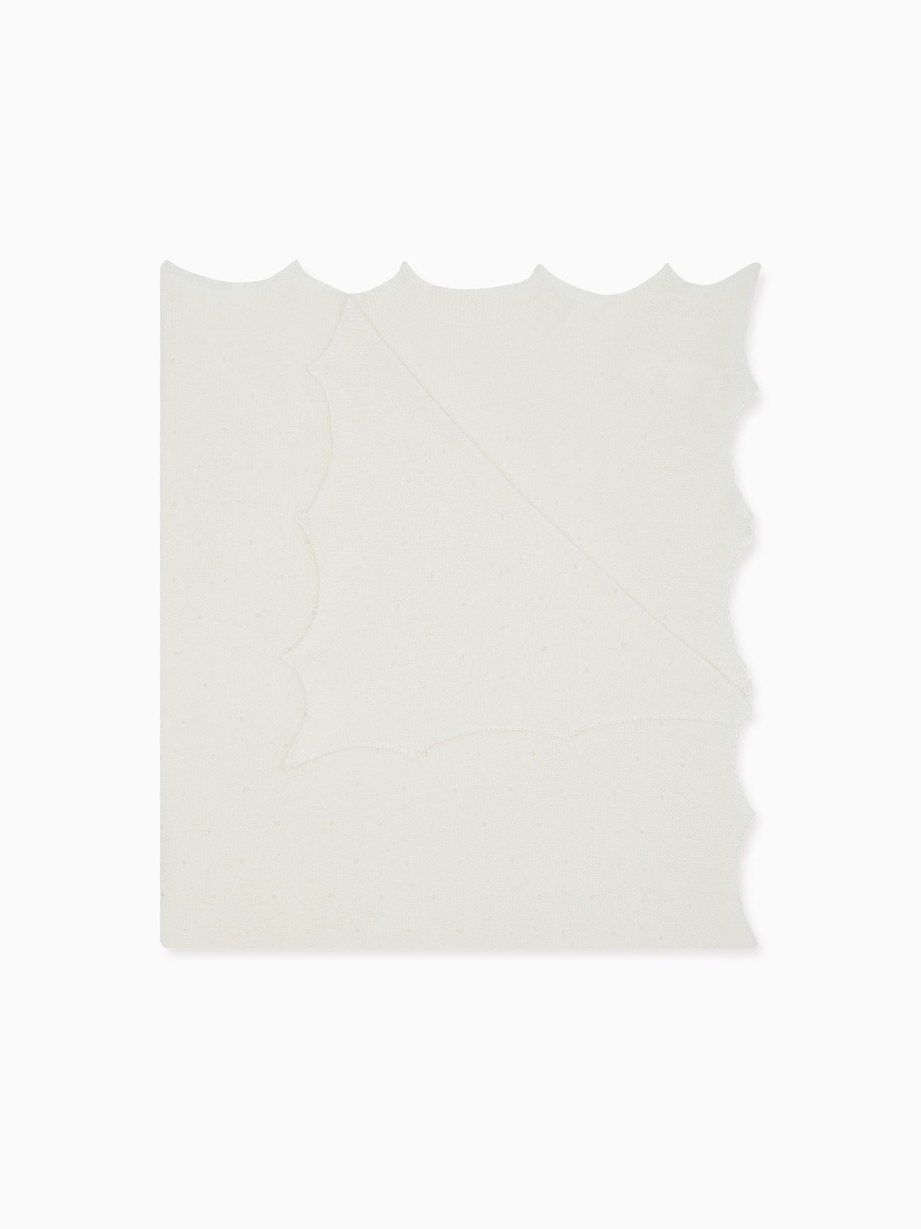 Ivory Openwork Baby Blanket