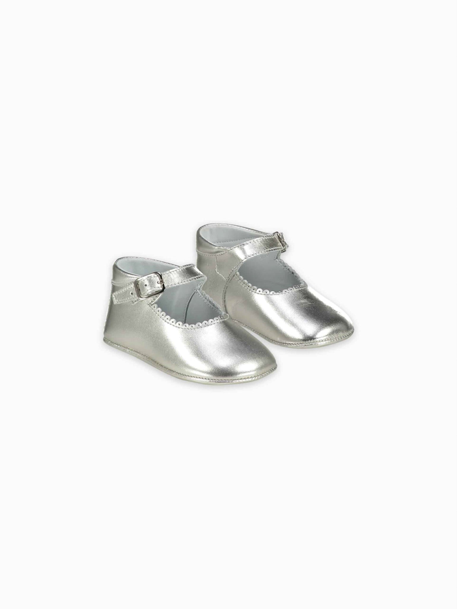 Silver newborn shoes Clearance