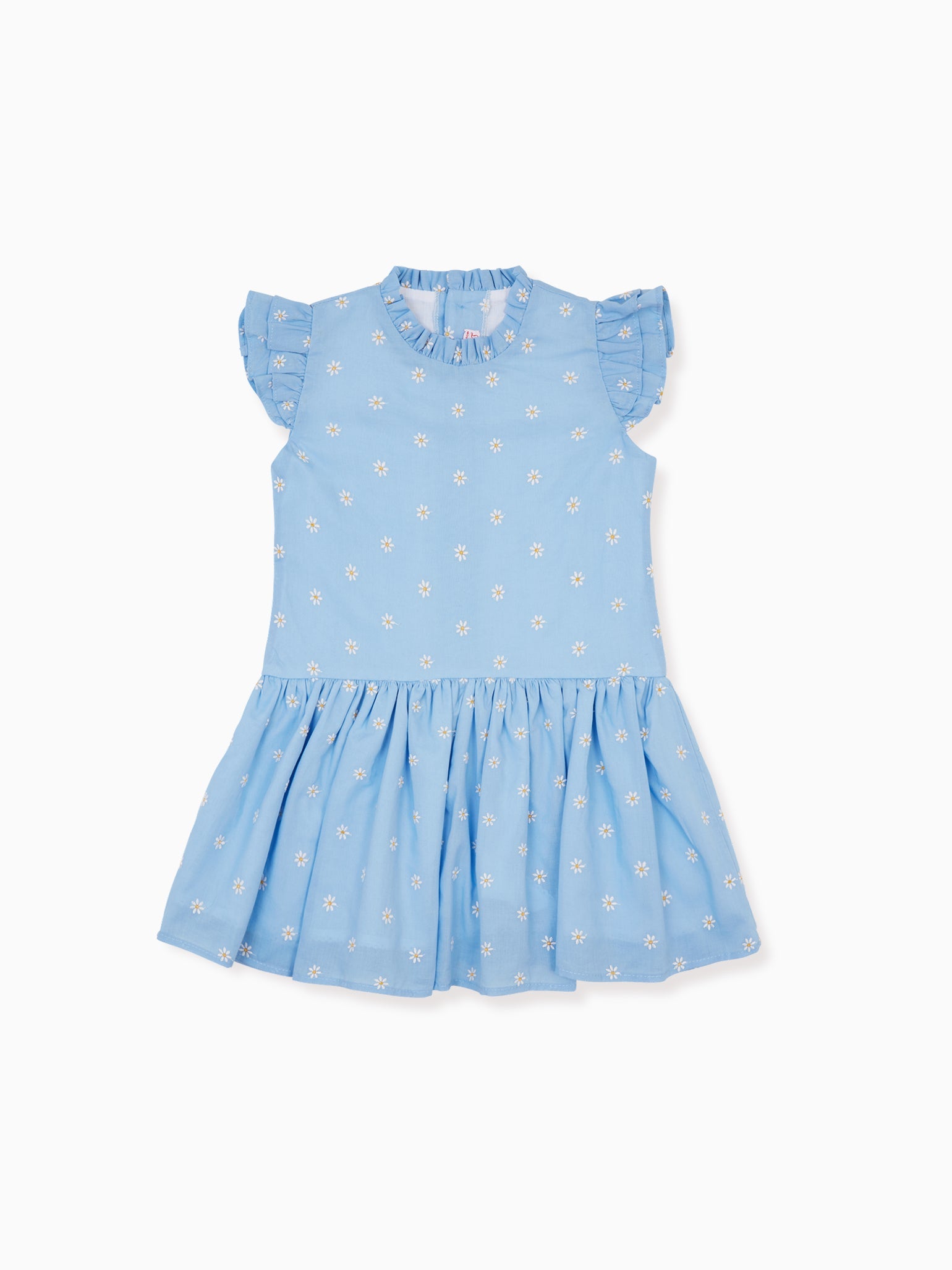 Blue Floral Rita Girl Drop Waist Dress