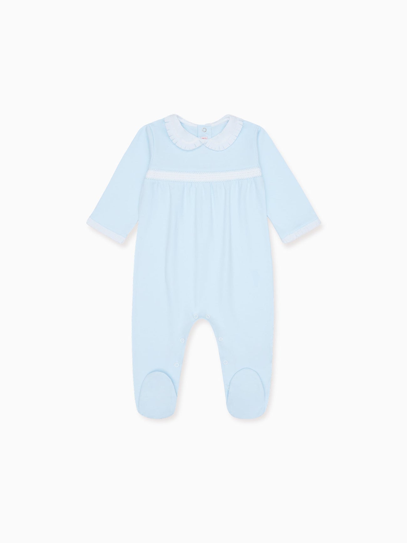 Blue Rosauro Smock Baby Sleepsuit