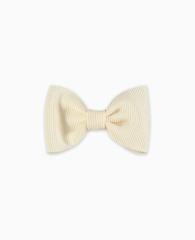 Off White Small Bow Girl Clip