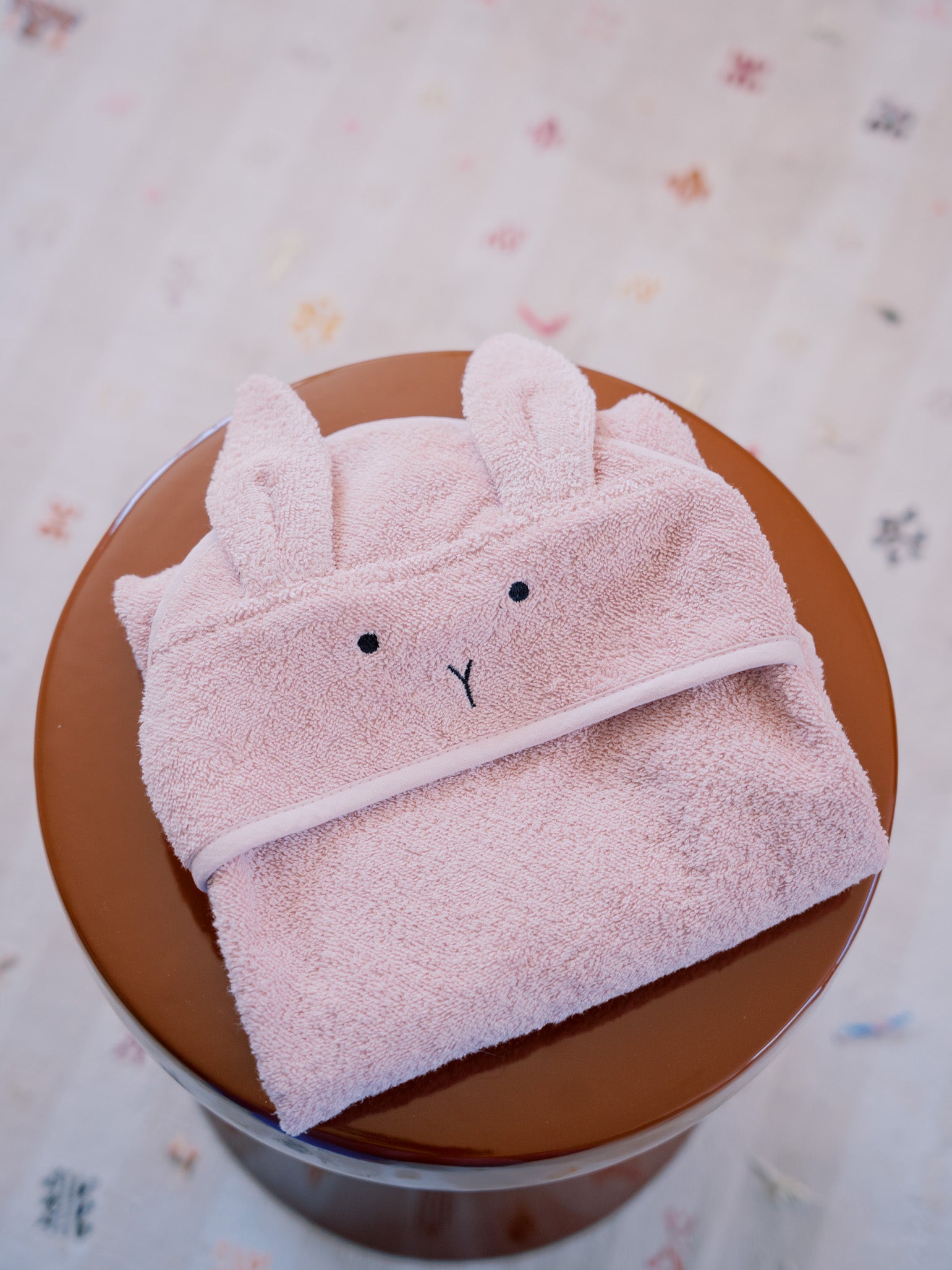 Pink Rabbit Albert Hooded Towel