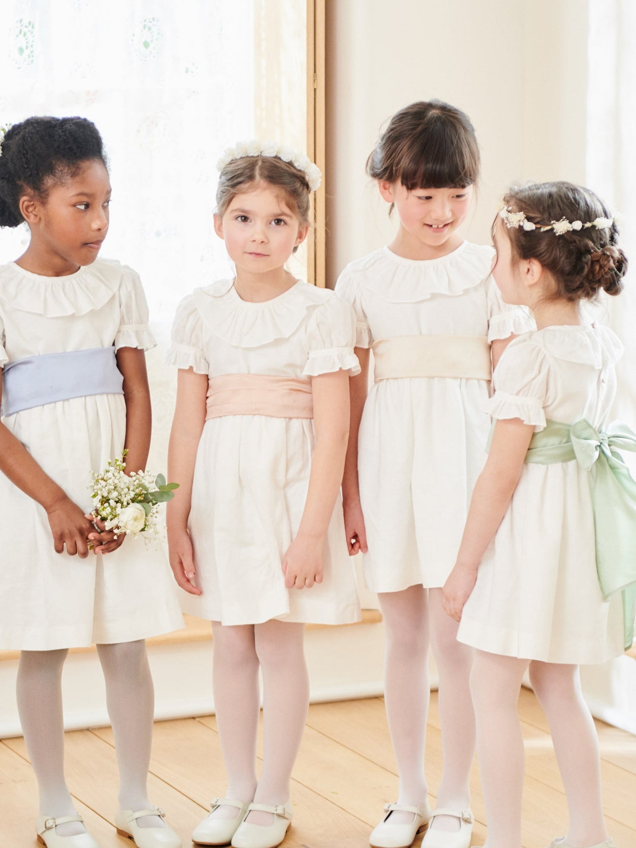 White Vega Ceremony Girl Dress