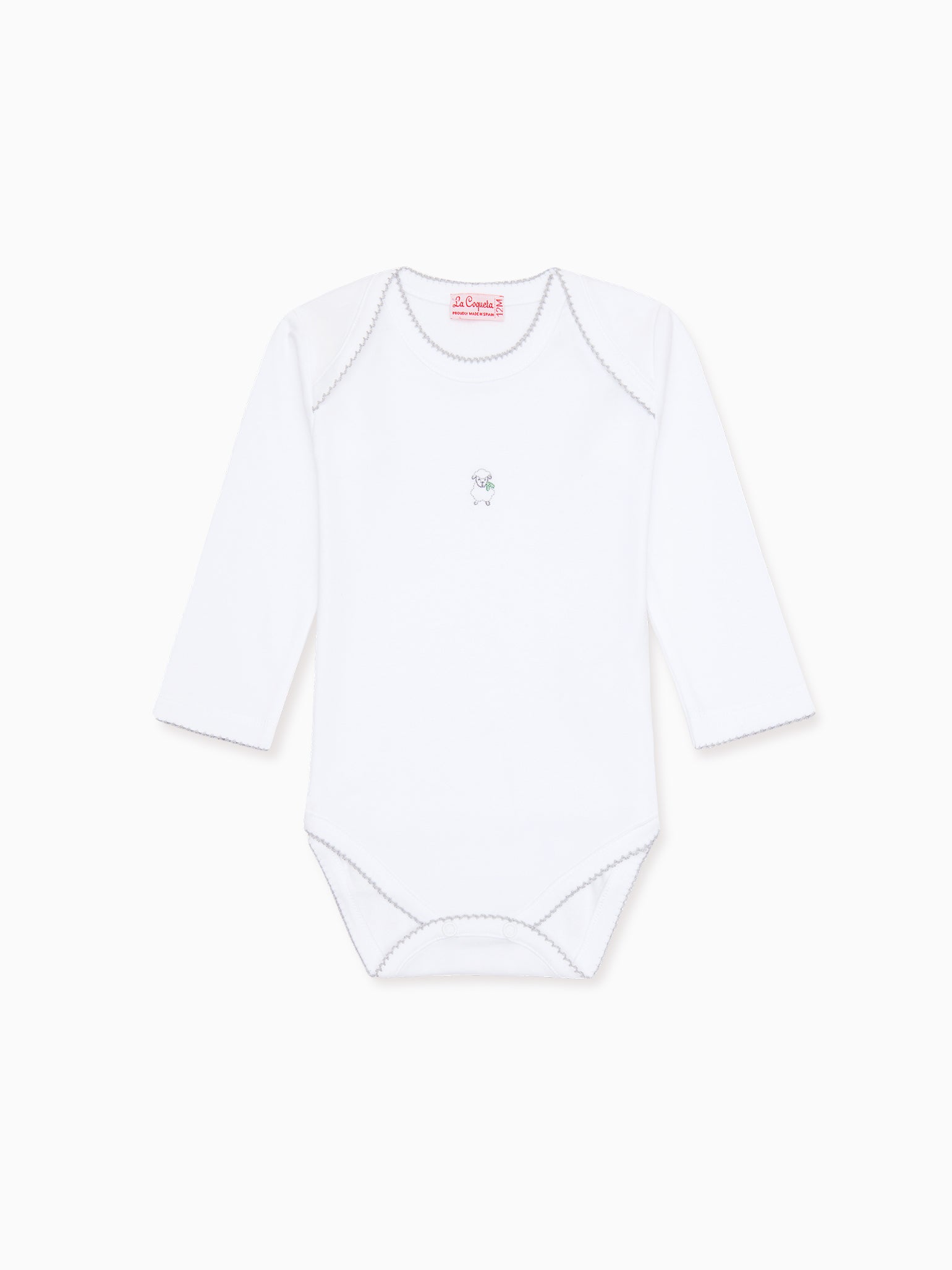 White Victoria Sheep Baby Body Vest