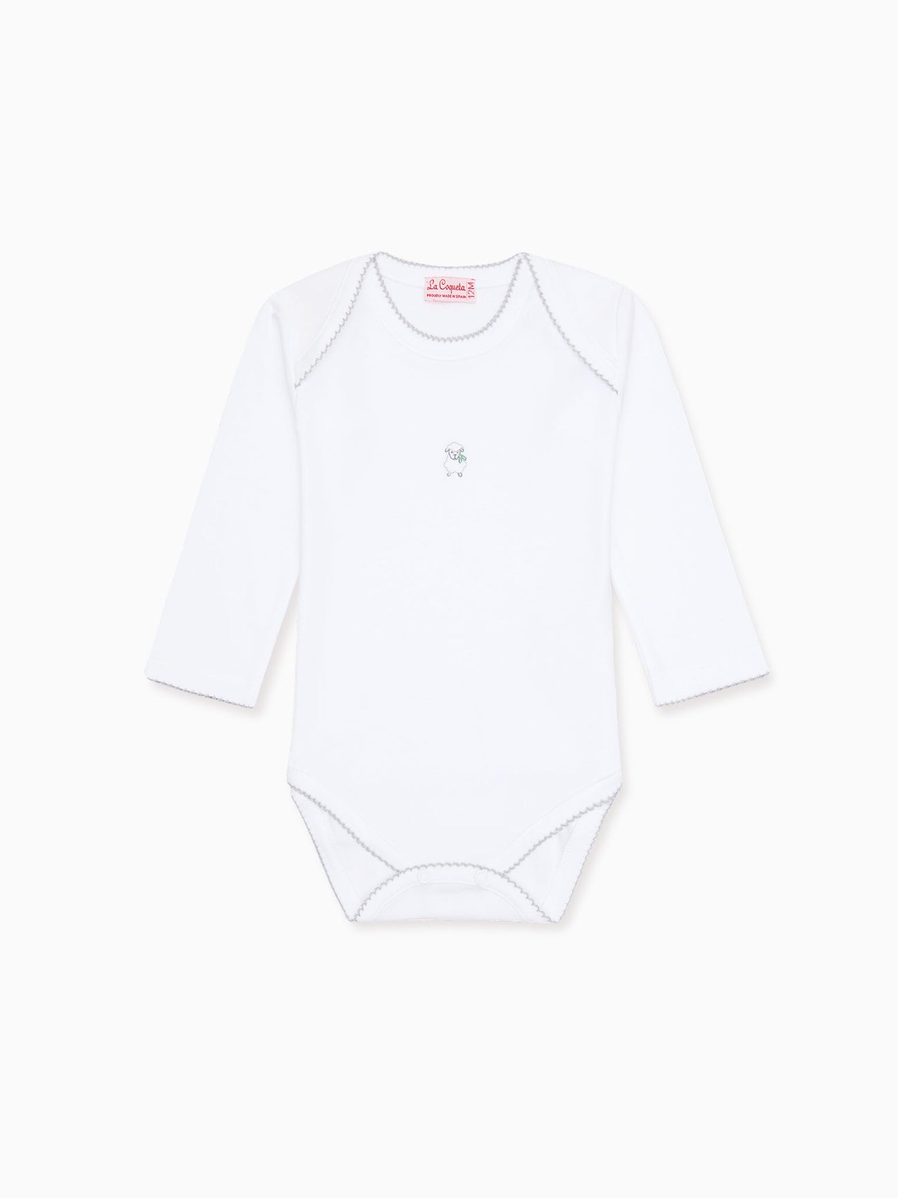 White Victoria Sheep Baby Body Vest